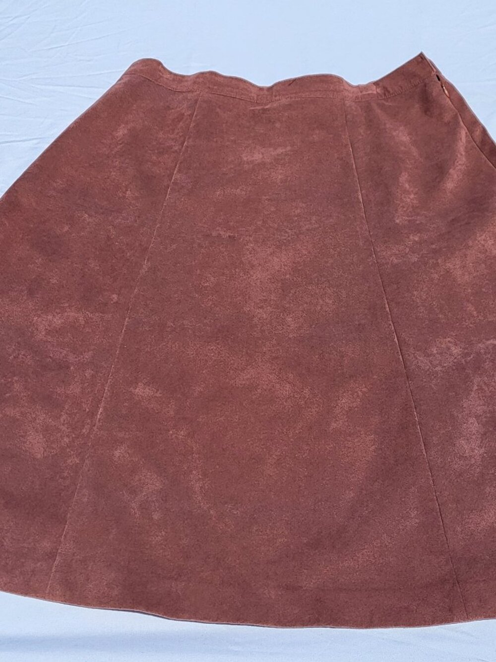 Samuel Robert Skirt Women’s 16 Suede Retro Vintage Quiet Luxury Old Money City
